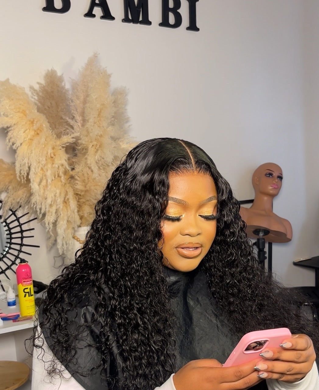 Virgin Deep Curly Wig Transparent lace