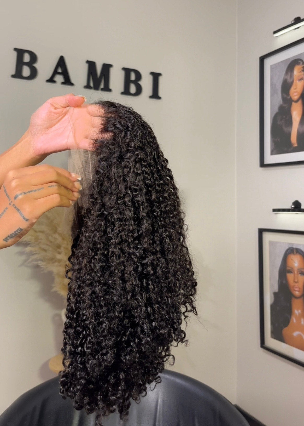 Lunna Curls 250% density 13x4 transparent lace