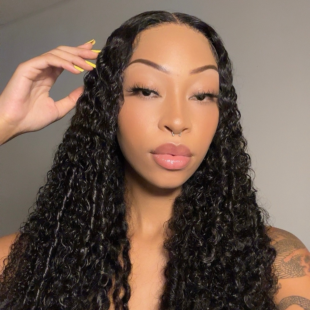 Raw 13×4 Hd lace, Burmese Curly wig