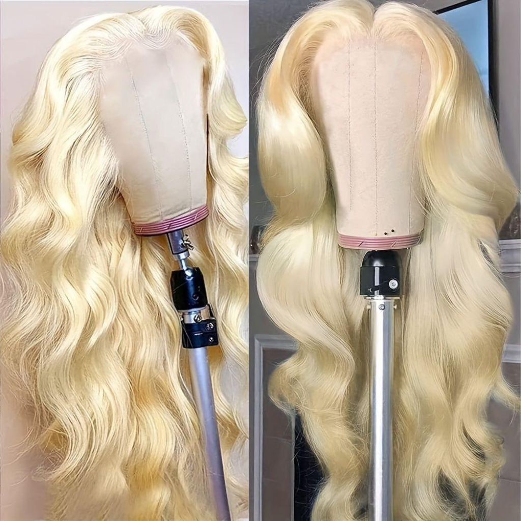 Virgin Blond 613 Bodywave Wig (Transparent Lace)