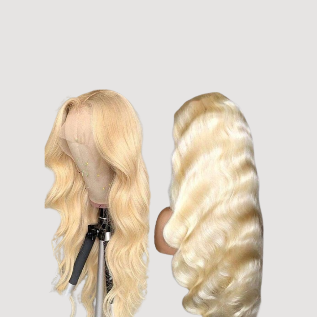 Virgin Blond 613 Bodywave Wig (Transparent Lace)