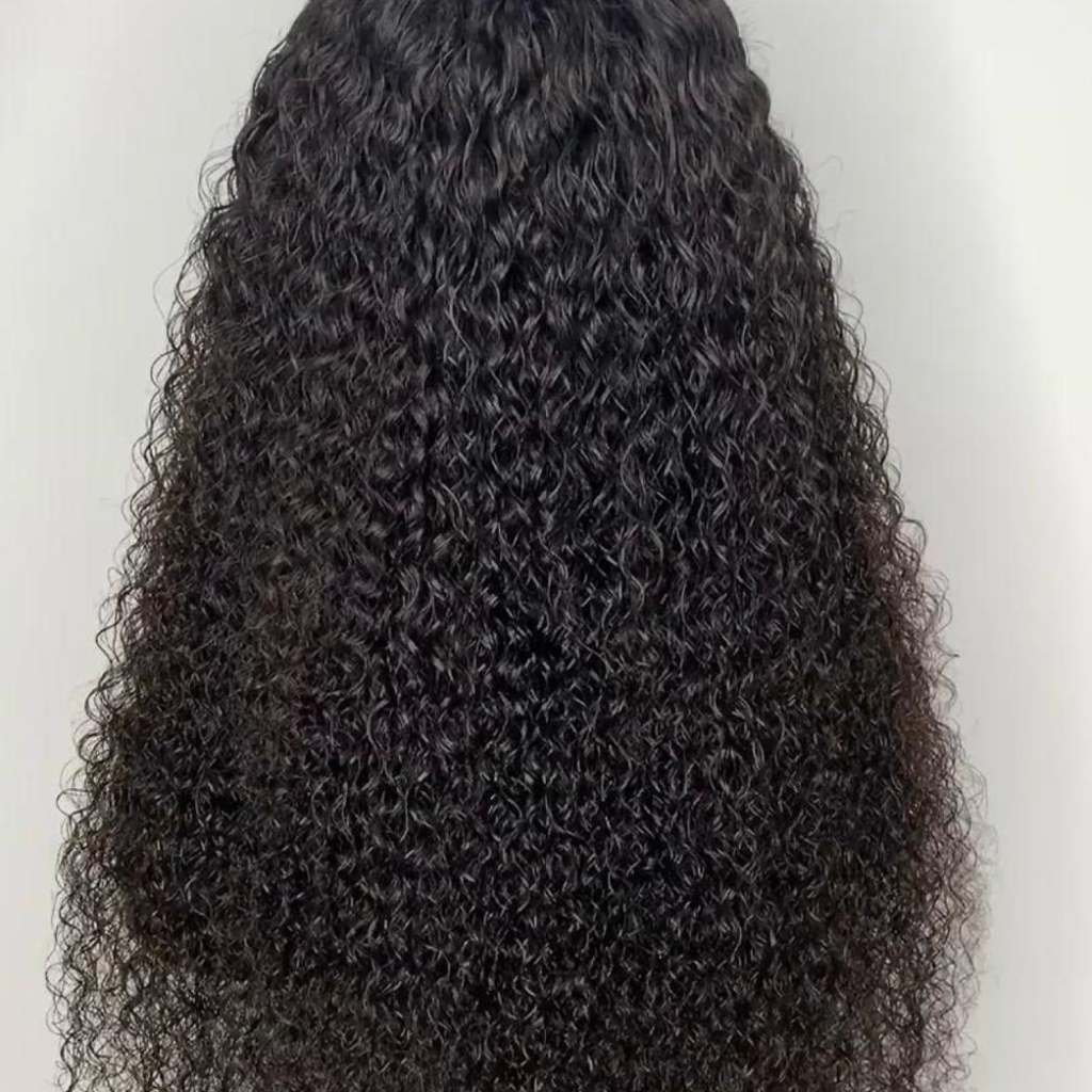 Virgin Deep Curly Wig Transparent lace