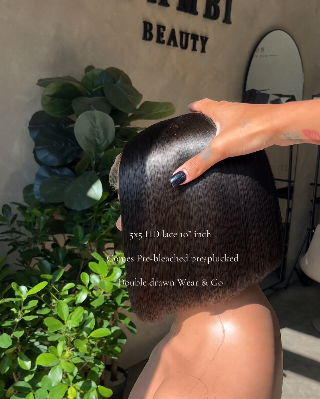 CORPORATE BOB, 5×5 HD, Double Drawn, Pre-Bleached Wear & Go