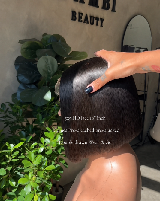 CORPORATE BOB, 5×5 HD, Double Drawn, Pre-Bleached Wear & Go
