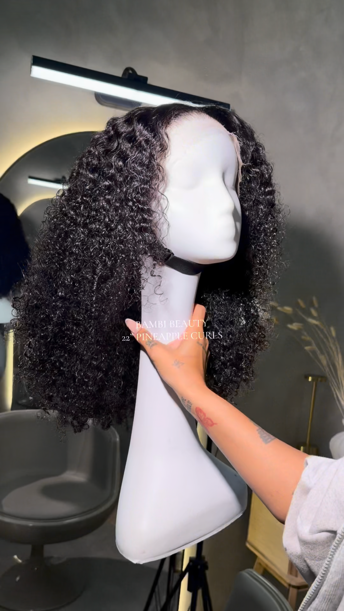 Pineapple Curls •13x4 HD lace, Soft curl