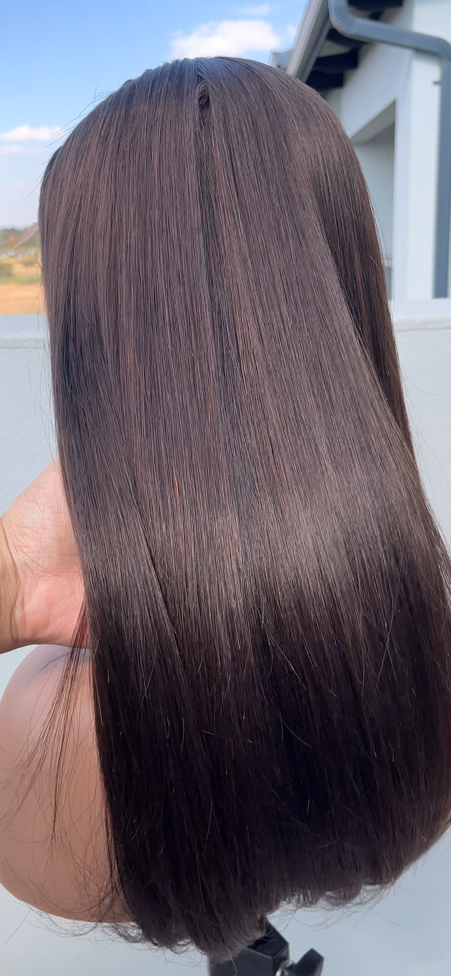 Double drawn, 5x5 Glueless Natural brown, Luxe Virgin unit, Transparent lace