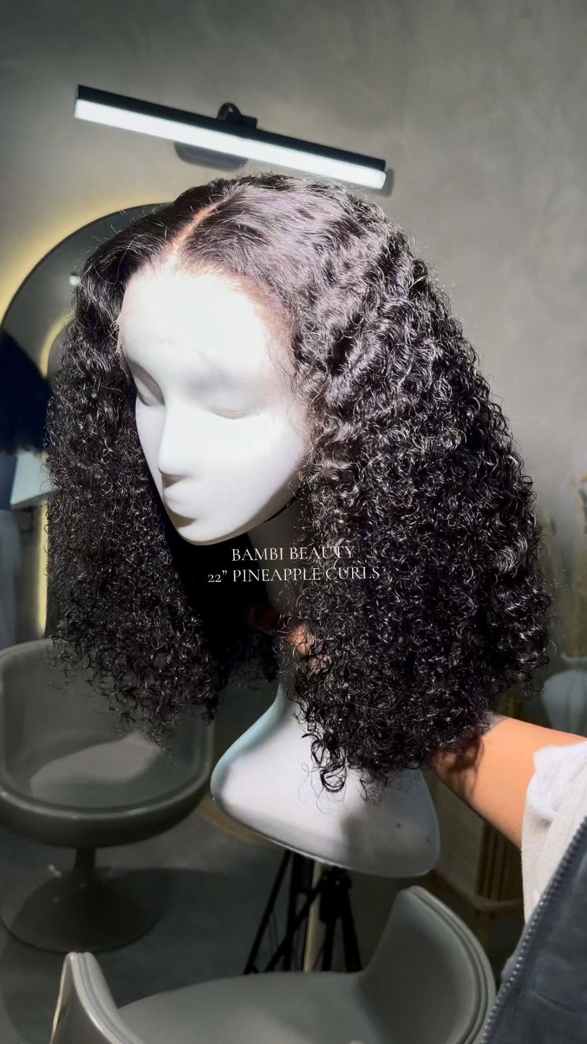 Pineapple Curls •13x4 HD lace, Soft curl
