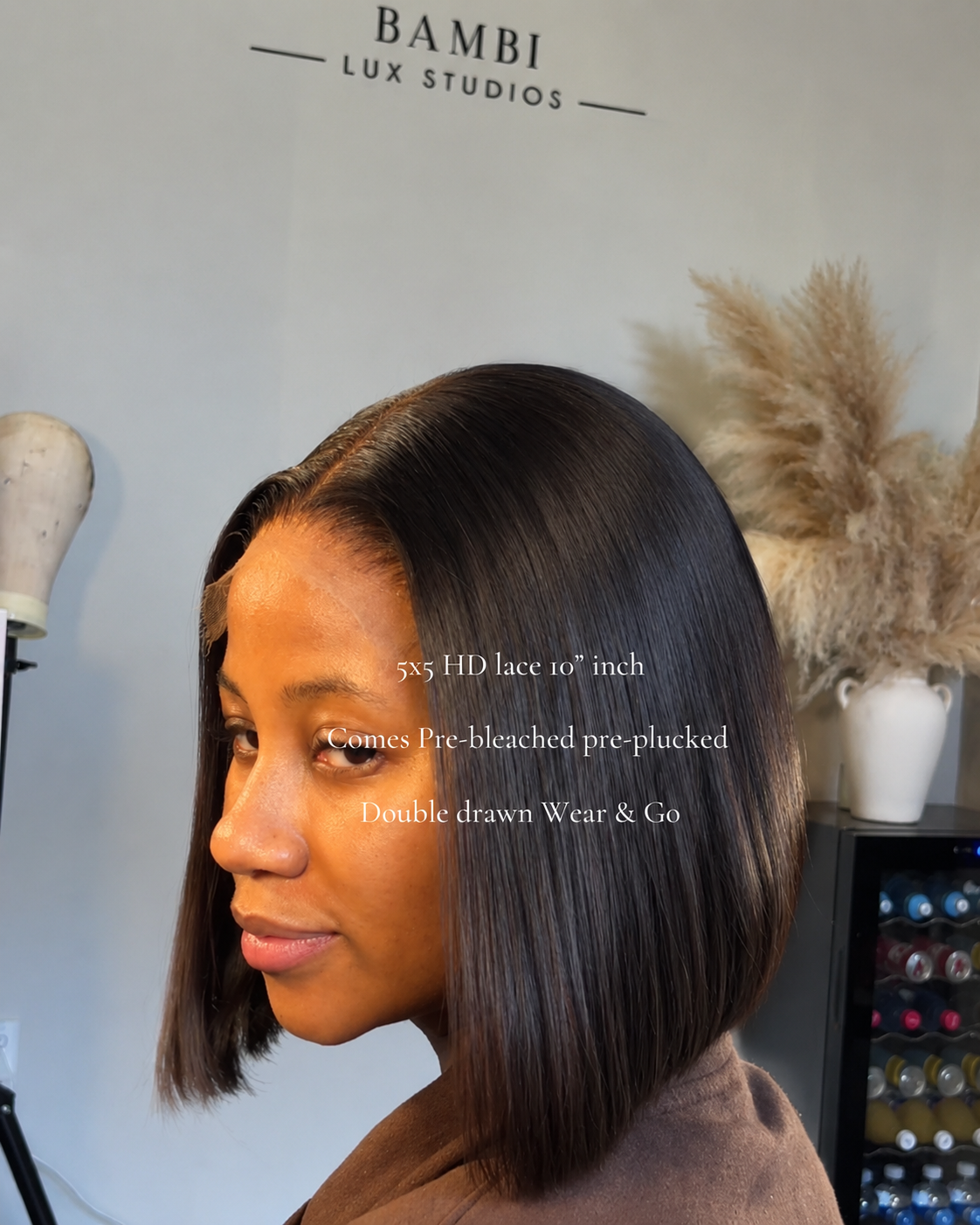 CORPORATE BOB, 5×5 HD, Double Drawn, Pre-Bleached Wear & Go