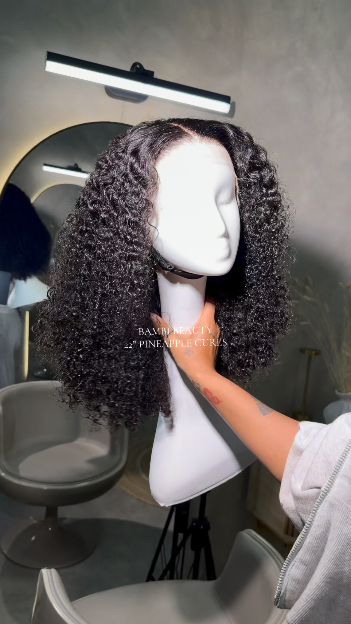 Pineapple Curls •13x4 HD lace, Soft curl