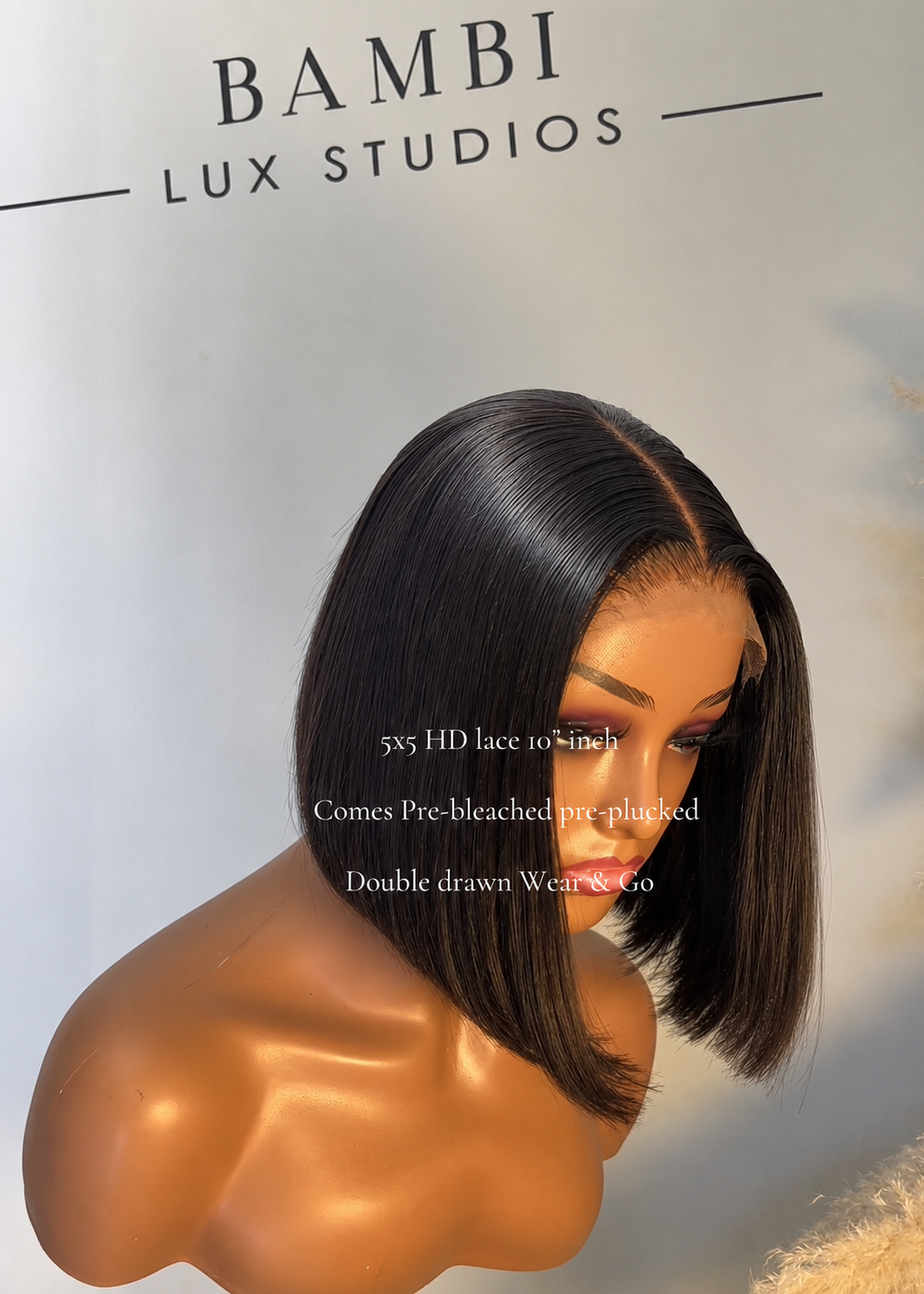 CORPORATE BOB, 5×5 HD, Double Drawn, Pre-Bleached Wear & Go
