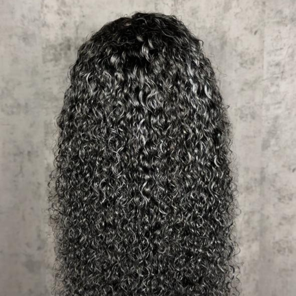 Virgin Deep Curly Wig Transparent lace