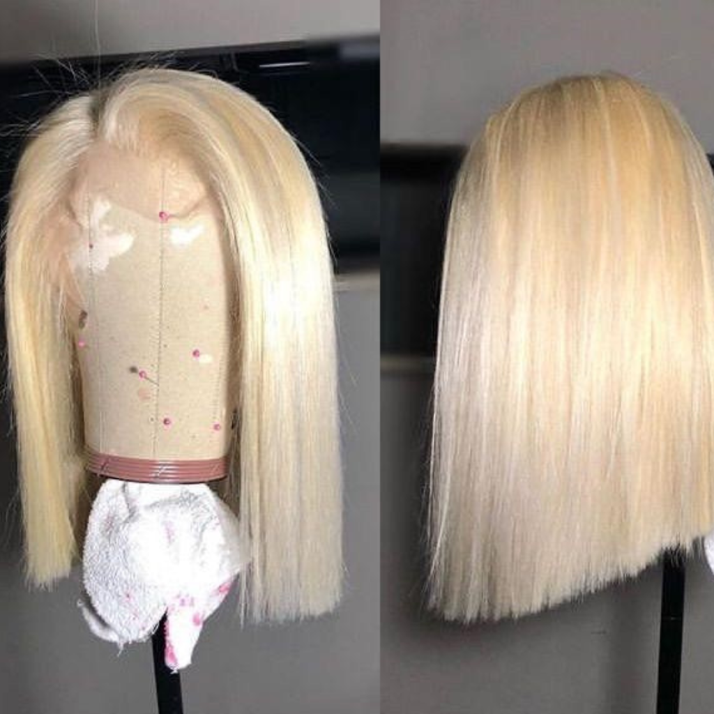 Virgin 613 Blond Bob Wig (Glueless Transparent Lace)
