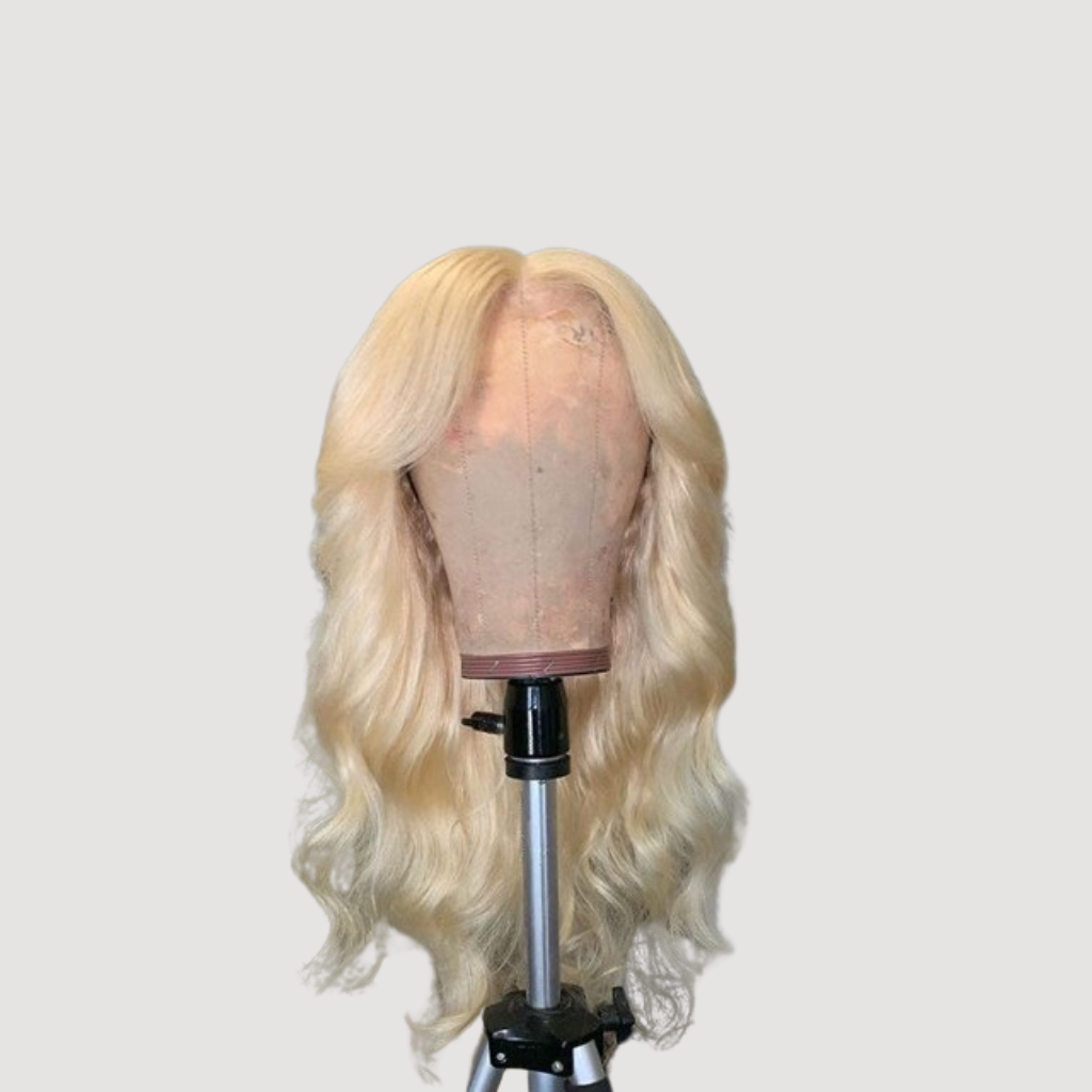 Virgin Blond 613 Bodywave Wig (Transparent Lace)